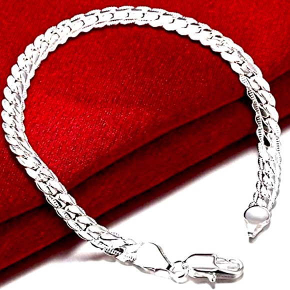 🎁NEW BRACELET 🎁UNISEX. 925 STERLING SILVER - Picture 6 of 6